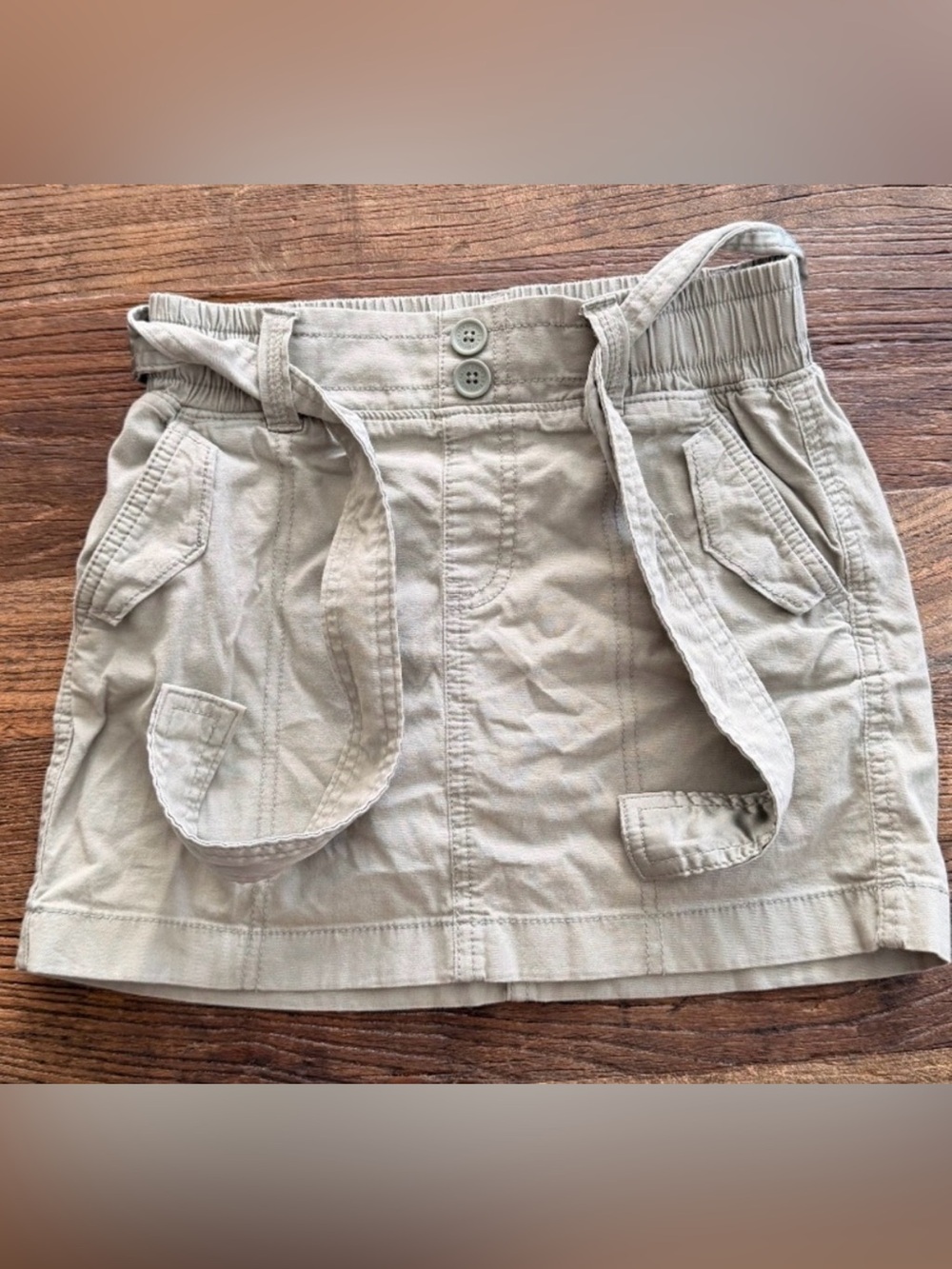 abercrombie kids Boys' Tan Cargo Shorts with Drawstring